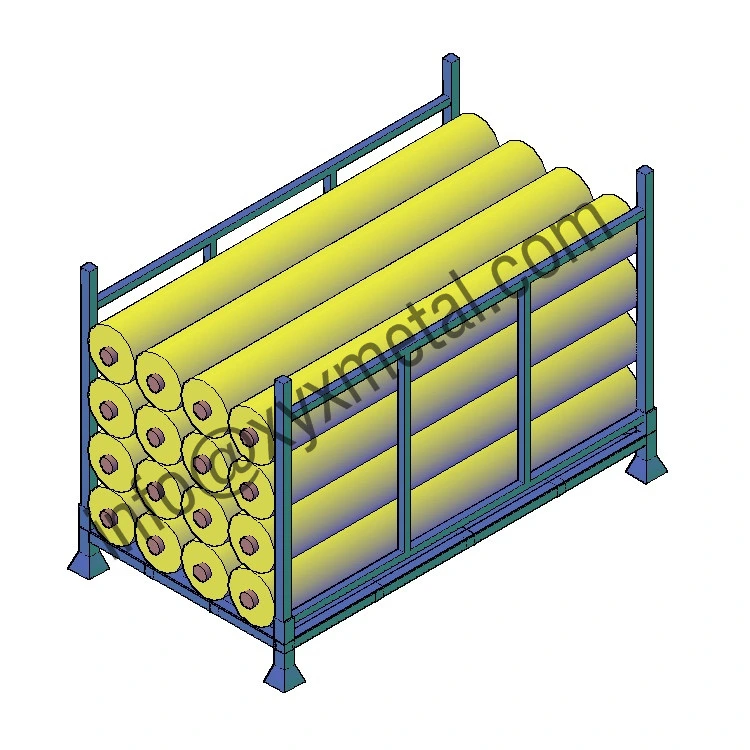 Industrial Warehouse Stacking Storage Rack Fabric Roll Stillage