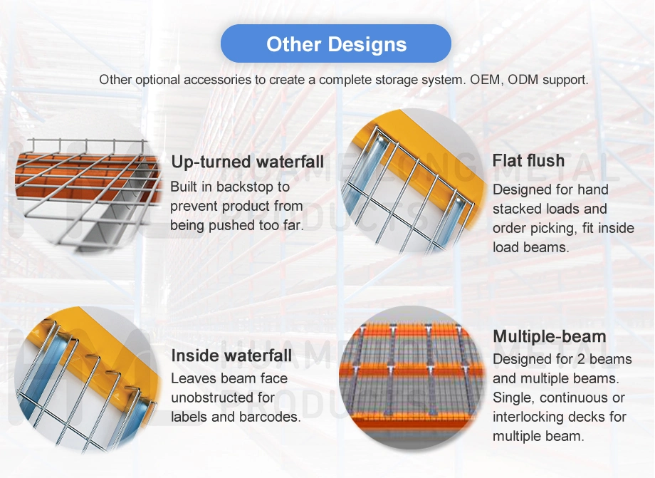 Welded Steel Metal Wire Mesh Decking Railing for Pallet Racking