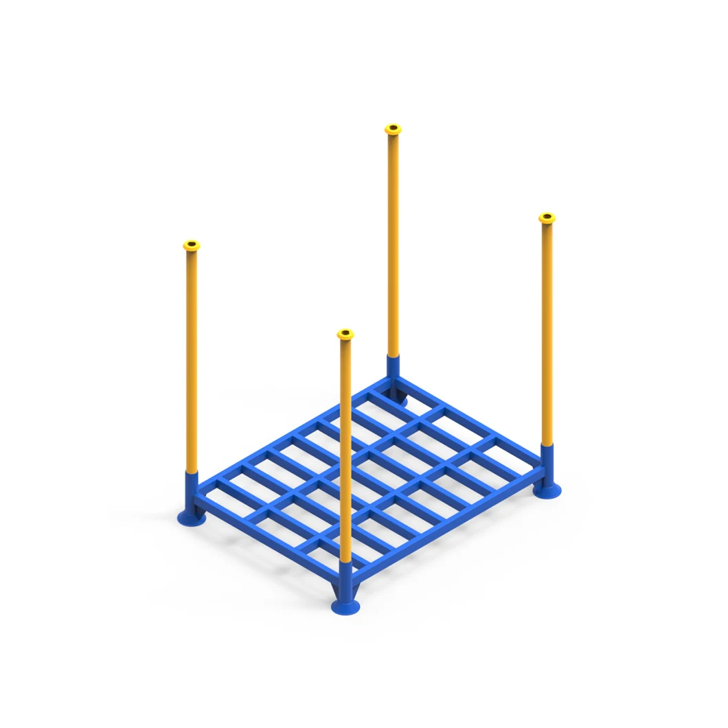 Demountable Storage Rack Stackable Steel Stillage Steel Pipe Metal Post Pallet