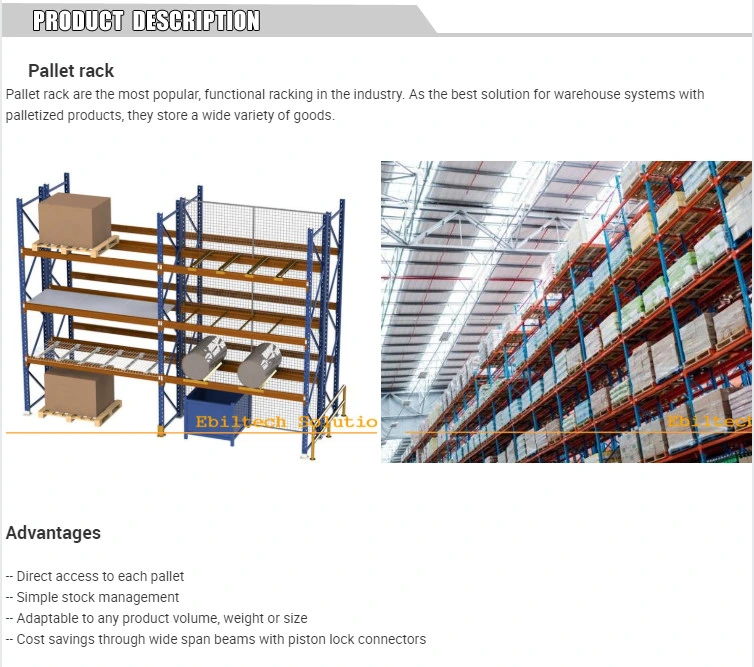 Beverage Pallet Mold Warehouse Storage Rack with Cheap Price